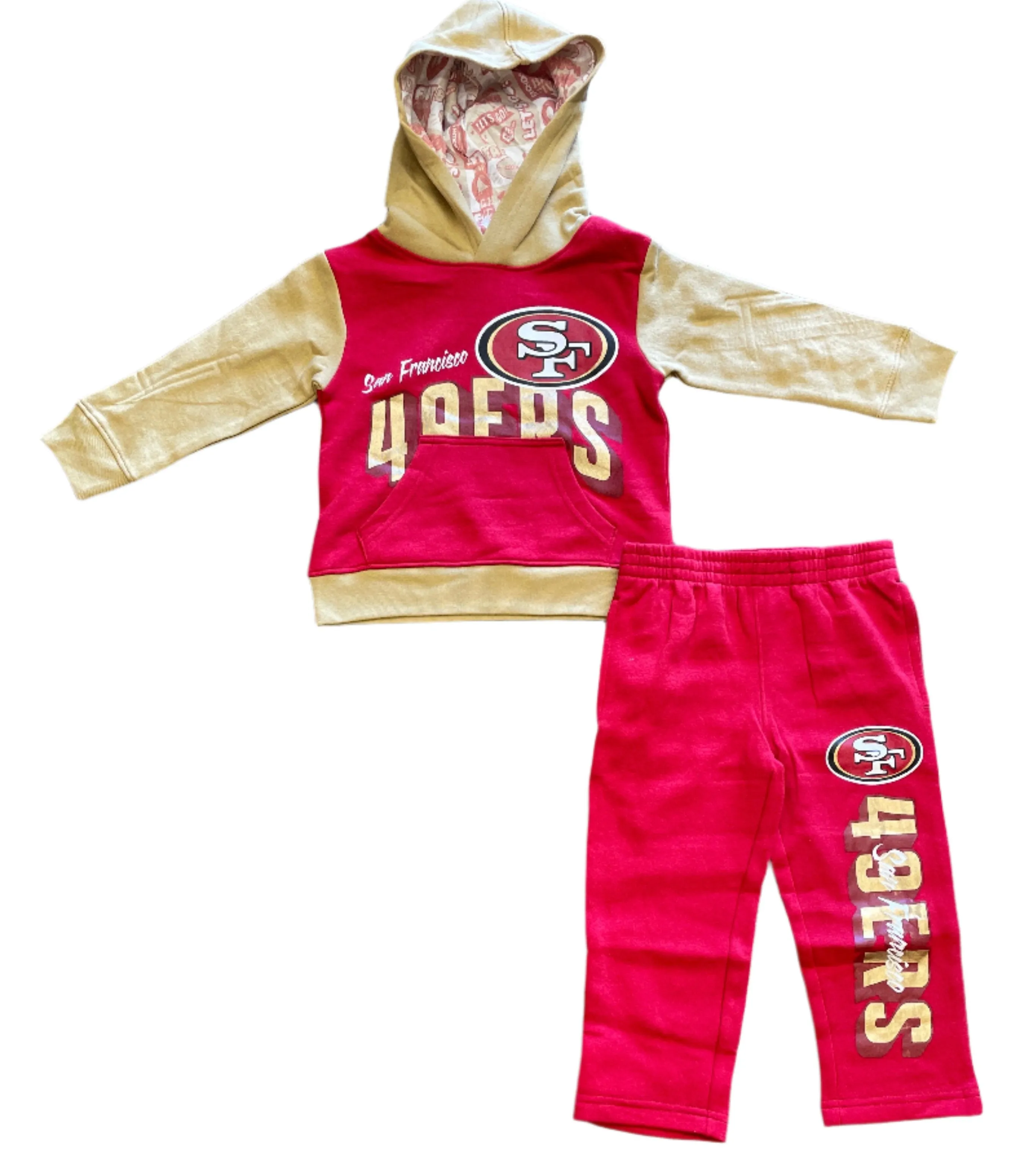 San Francisco 49ers Toddlers Coin Toss 2pc Fleece Set