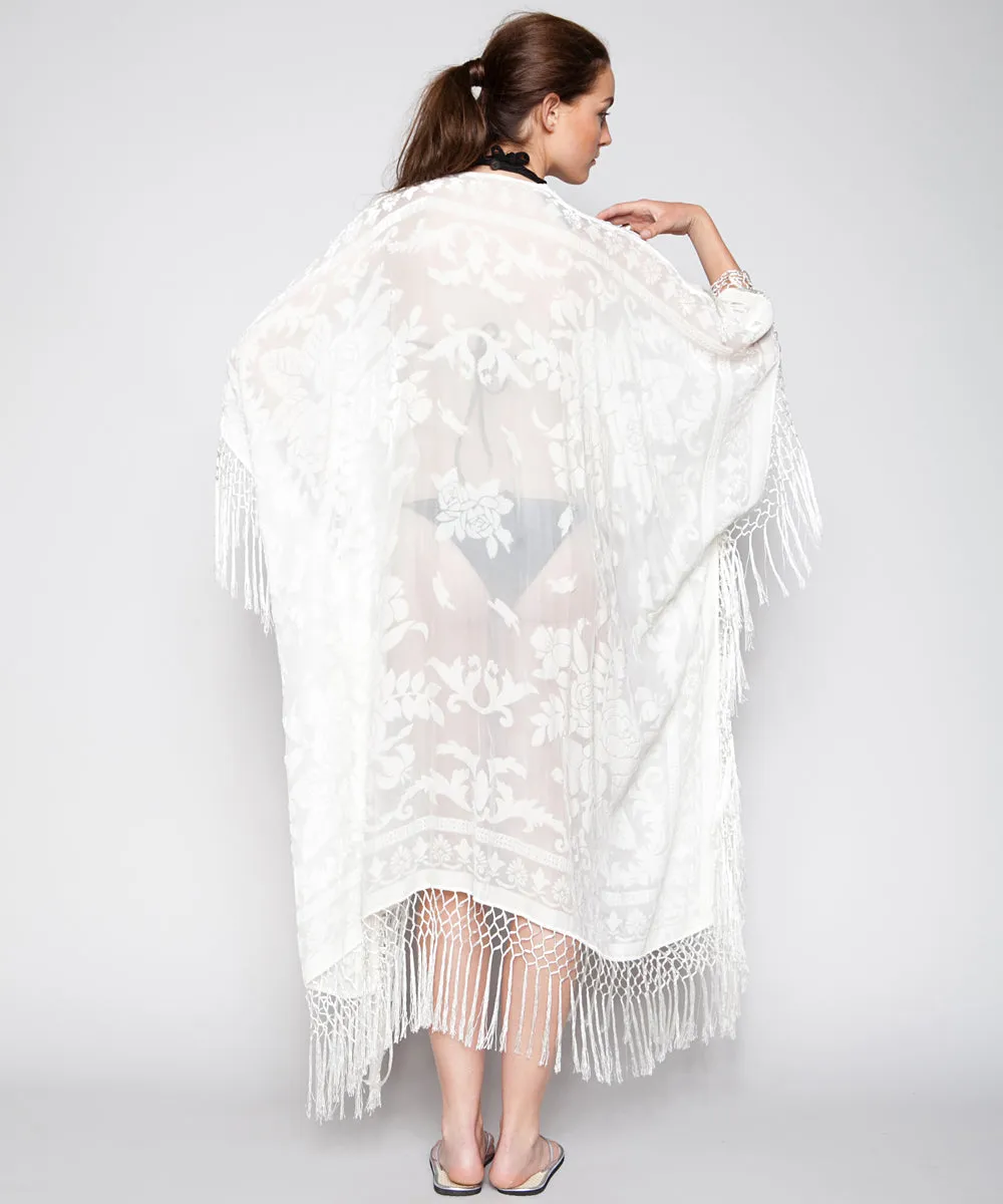 THE FLORENCE CAFTAN IN IVORY