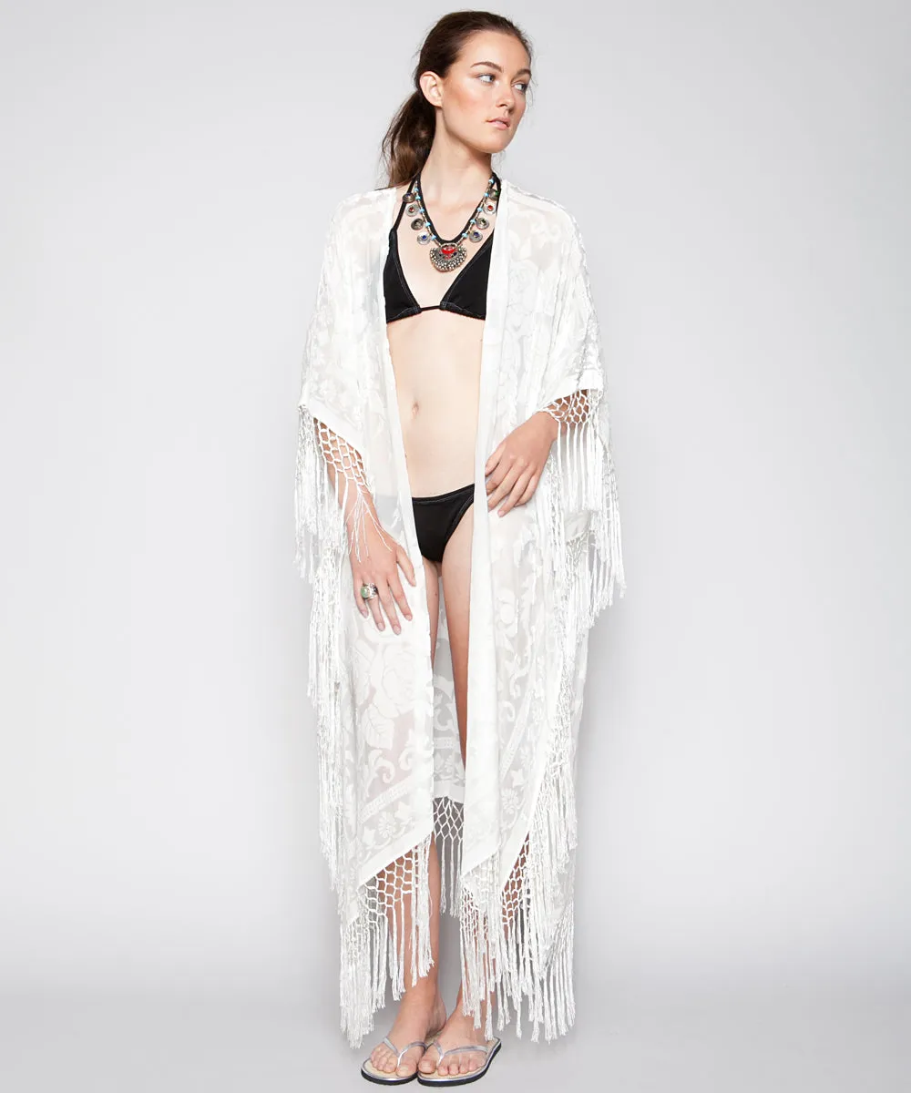 THE FLORENCE CAFTAN IN IVORY