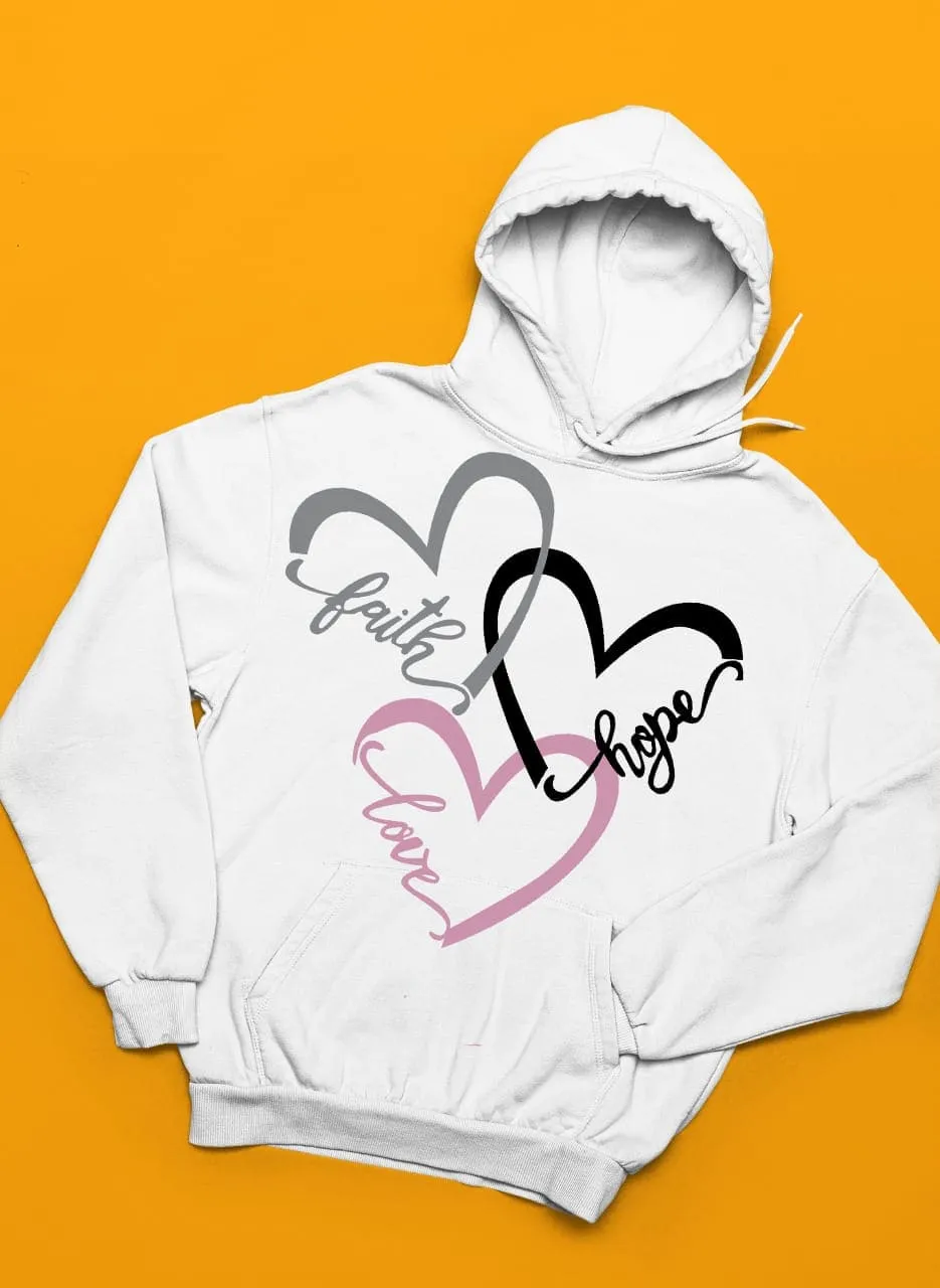 Three Hearts Winter Warm Hoodies And Sweatshirts