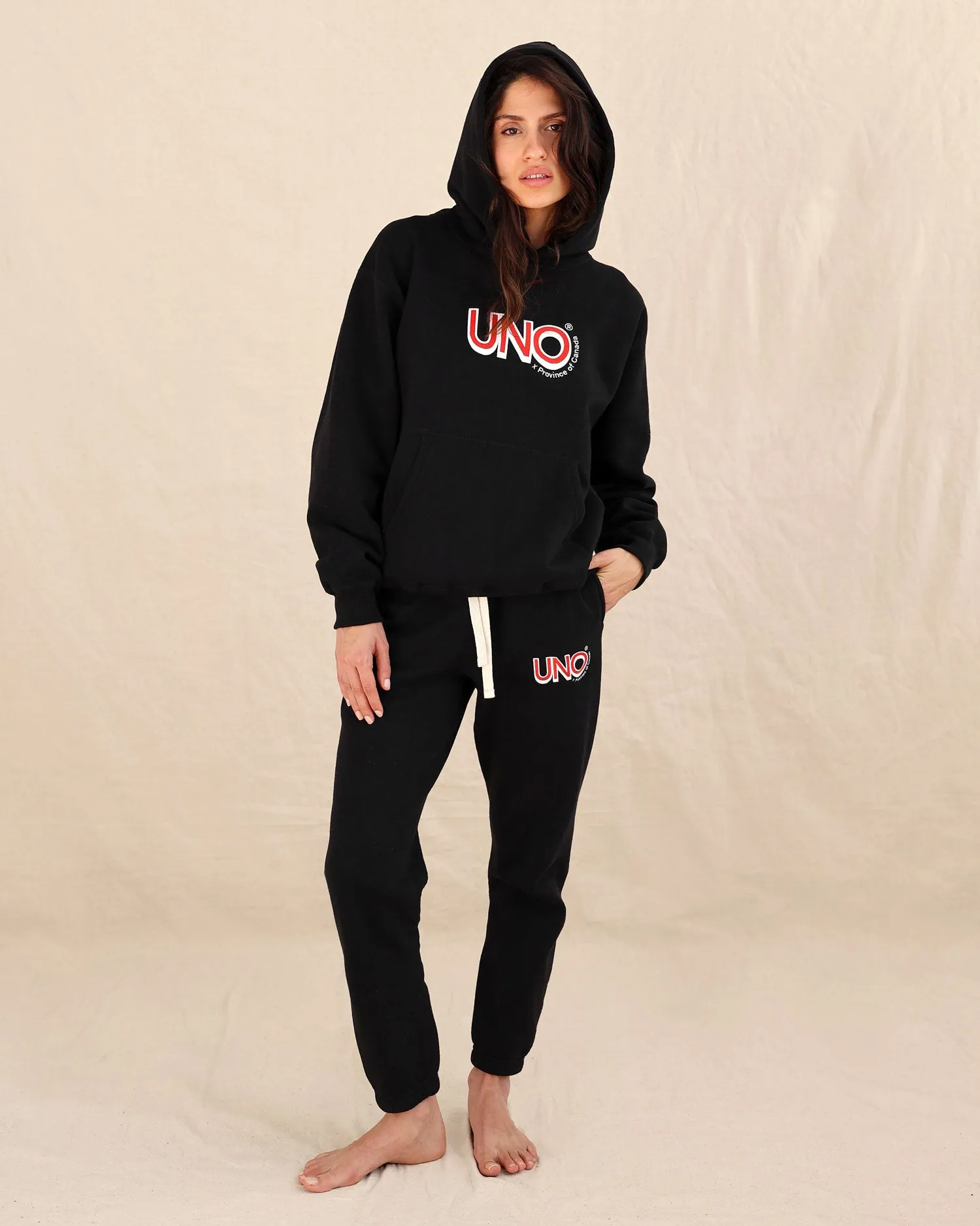 UNO™ Fleece Hoodie Black - Unisex