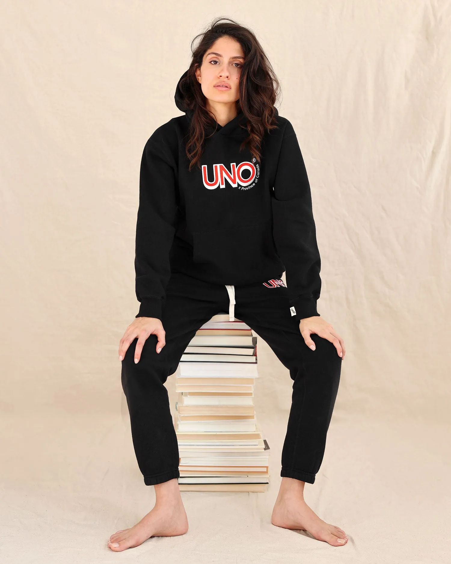 UNO™ Fleece Hoodie Black - Unisex