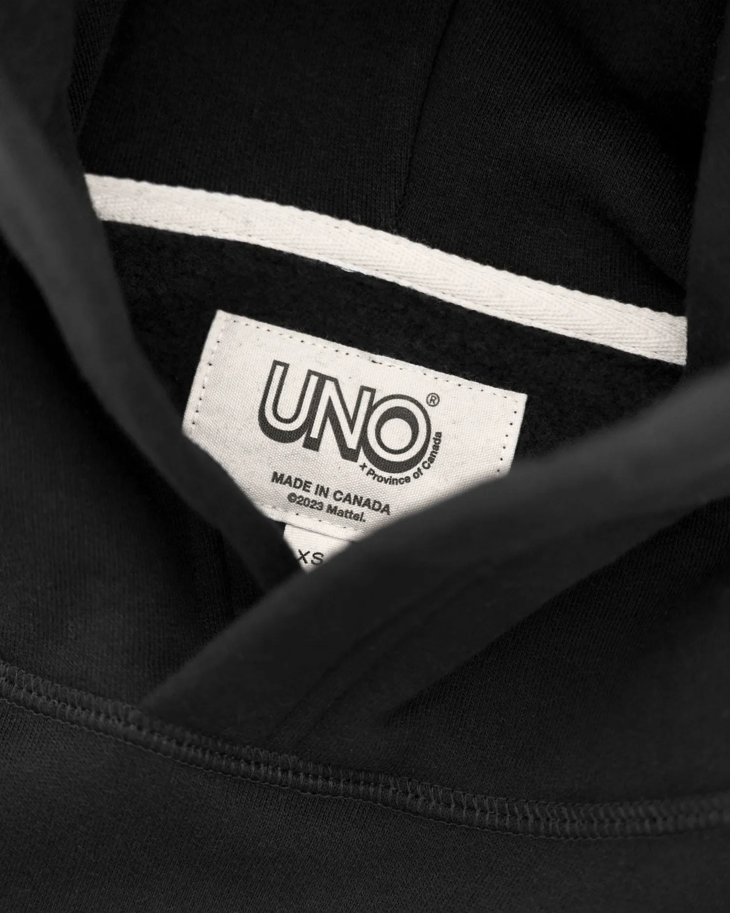 UNO™ Fleece Hoodie Black - Unisex