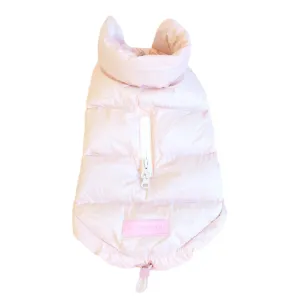 waterproof chien puffer - pink