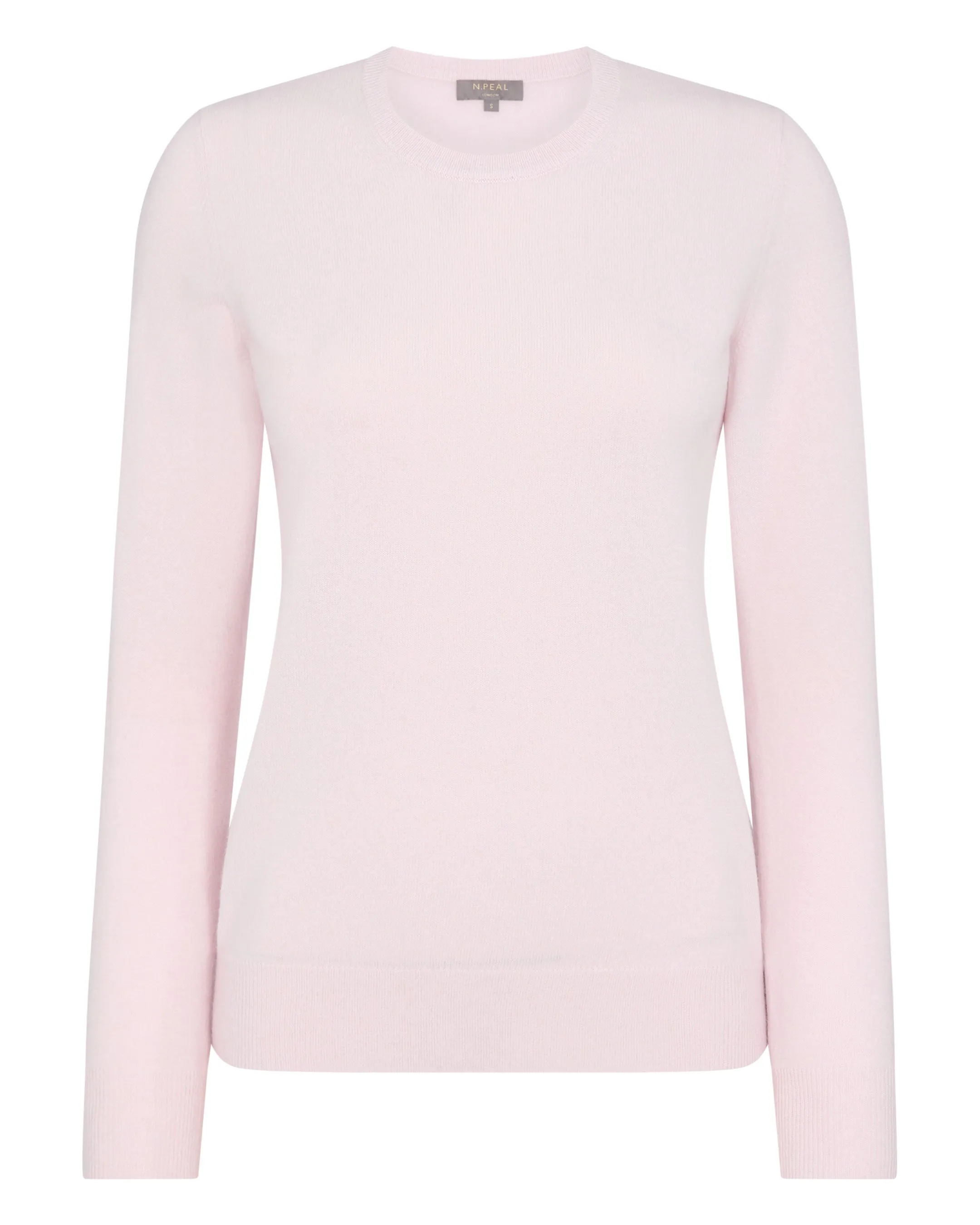 Women's Evie Classic Round Neck Cashmere Jumper Quartz Pink