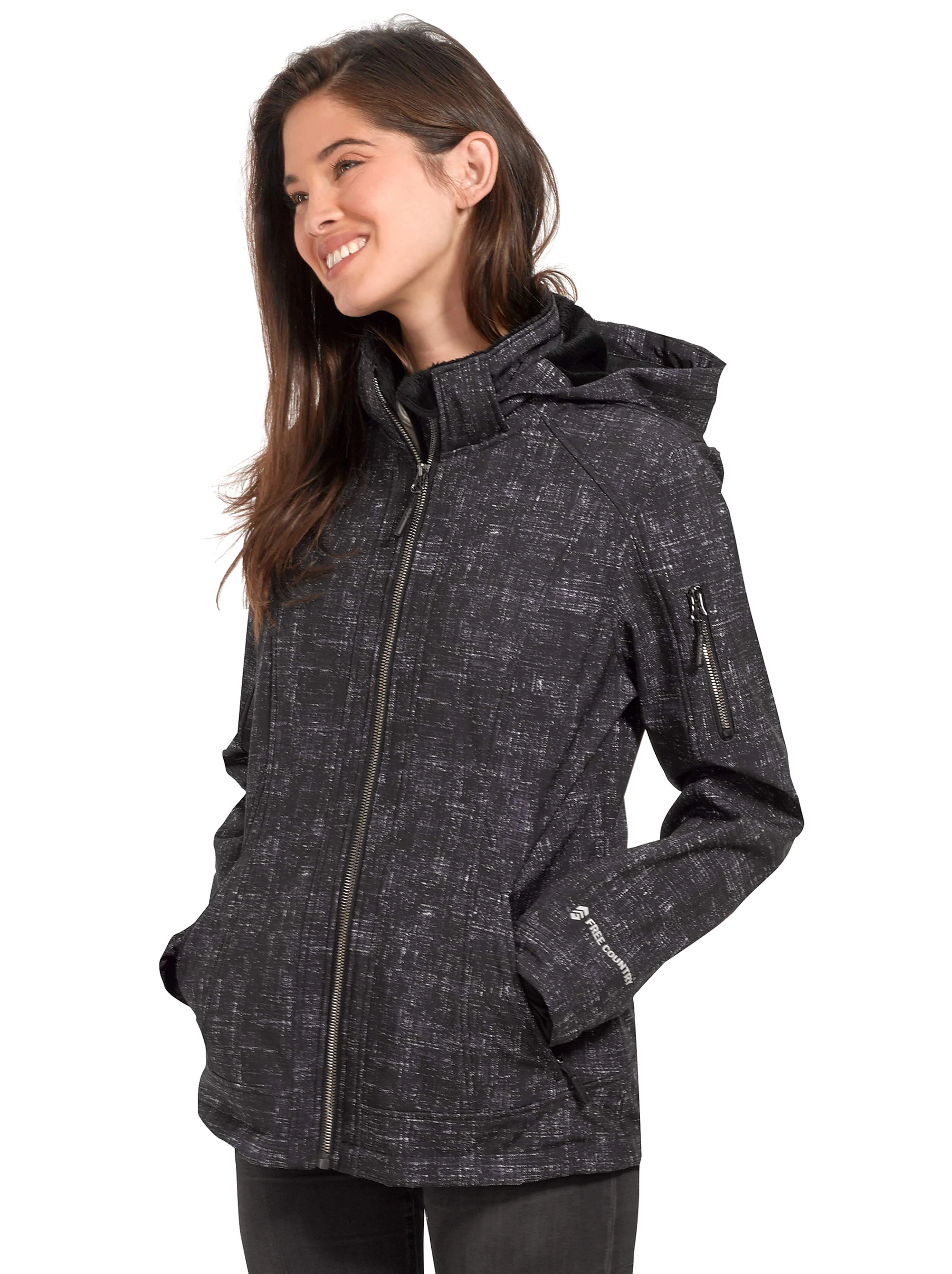 Women's Striated Freeform Softshell Jacket